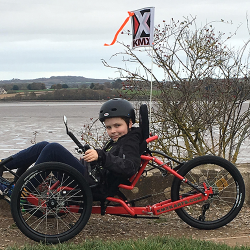 Jimmy and his adapted trike