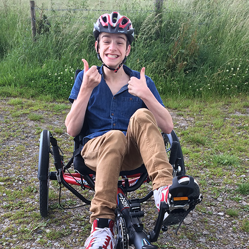 Jasper on the trike